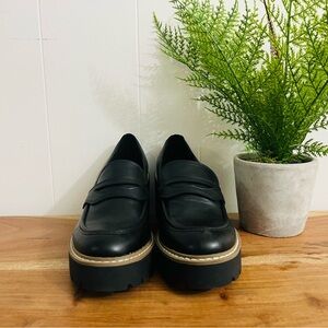 Black Leather Loafers